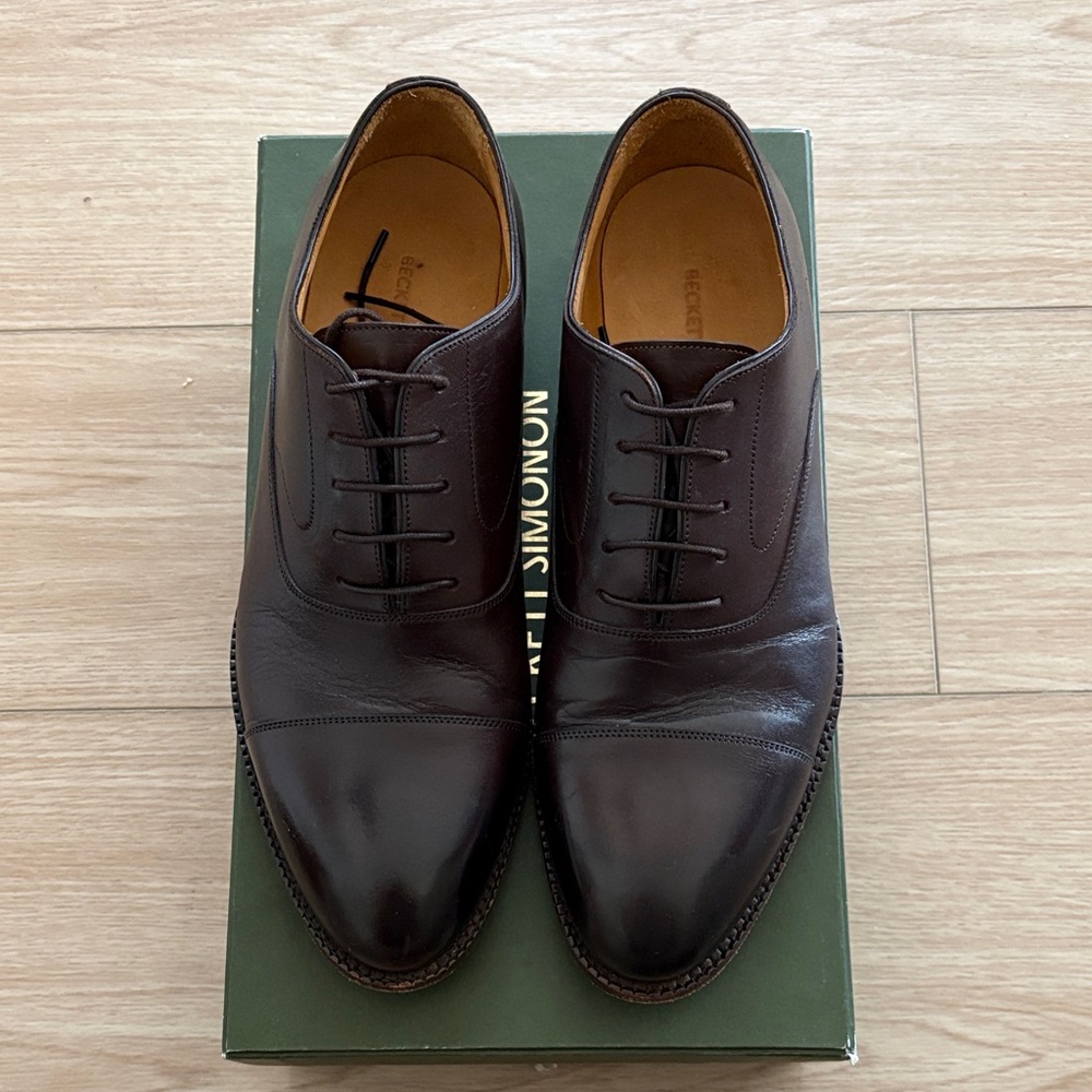 Beckett Simonon Dark Brown Leather Oxfords